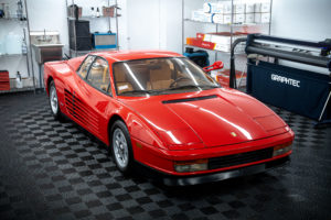 Paintwork correction in Chicago on 1985 Ferrari Testarossa