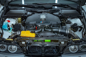 Full view of BMW E39 M5 Dinan tuned engine