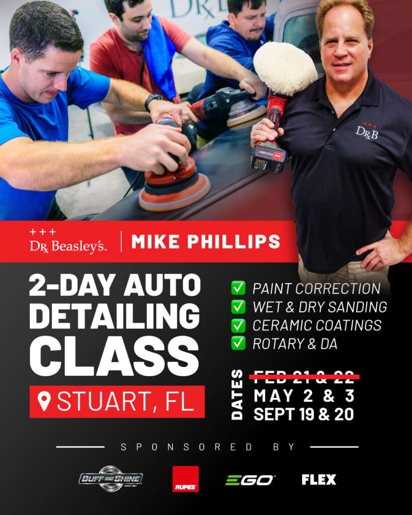 Dr. Beasley's 2-Day Detailing Class with Mike Phillips in Stuart, FL